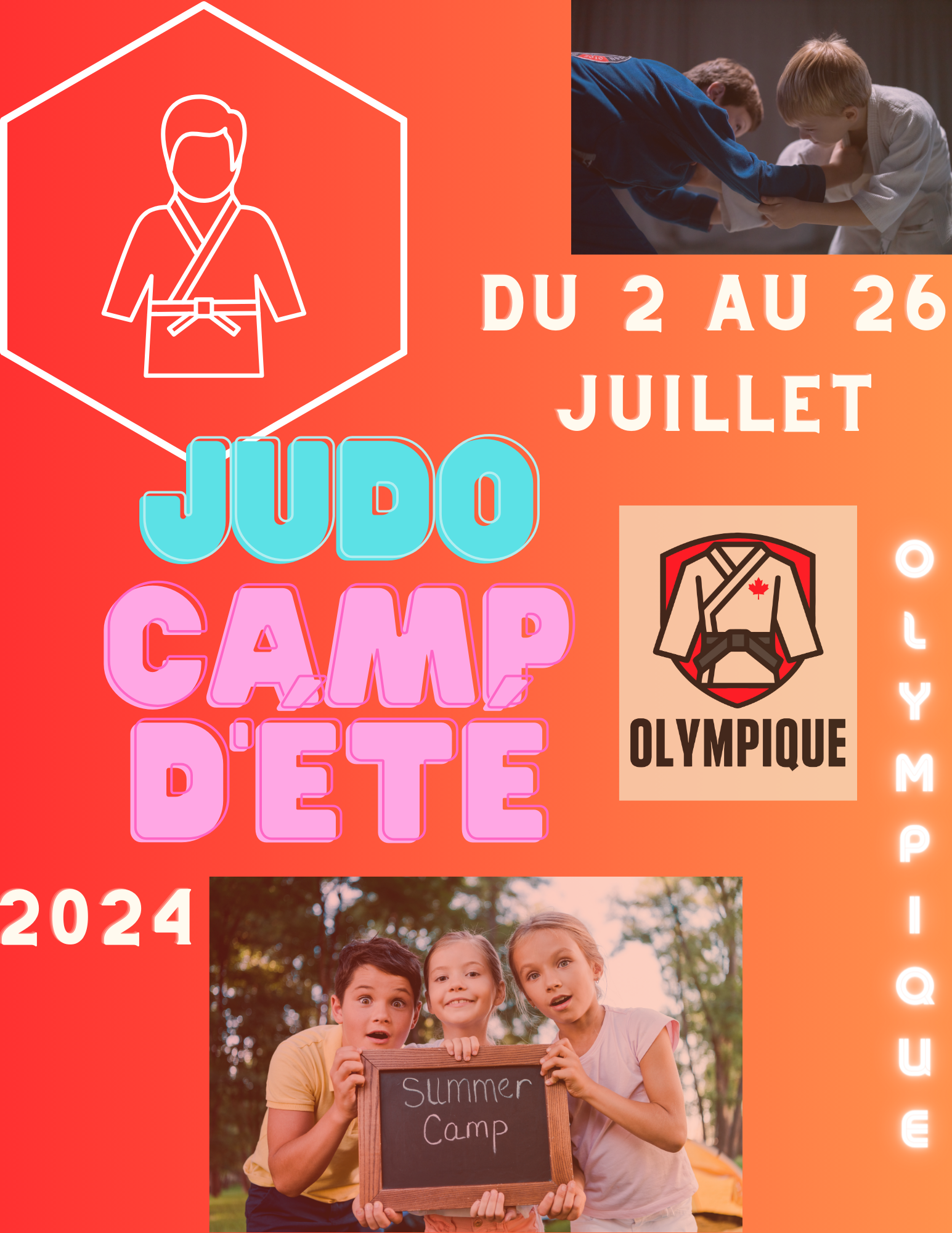 Camp d'Été 2024 – Club de Judo Olympique